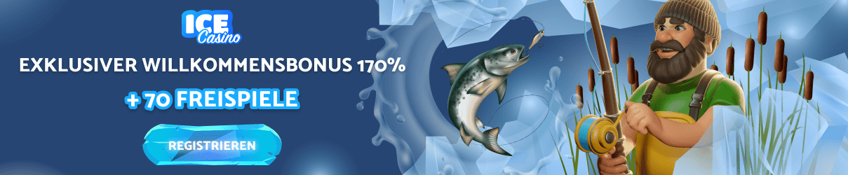 IceCasino Exklusiver Willkommensbonus 170% + 70% Freispiele